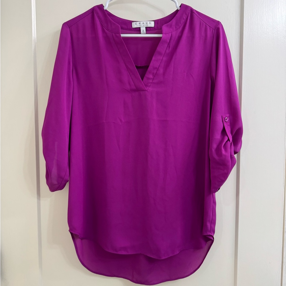 Magenta Chaus blouse